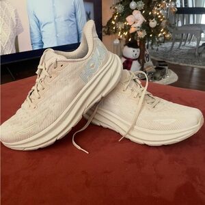 Hoka Women's Cream Athletic Shoes